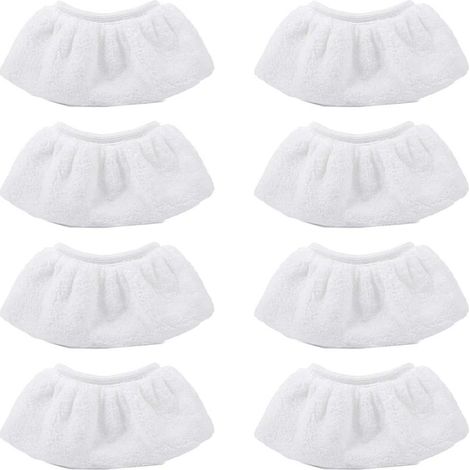 Filiyano-Lot de 8 chiffons de protection en microfibre pour nettoyeur vapeur Kärcher SC2, SC3, SC4 et SC5 - Accessoires pour buse manuelle (1/4)