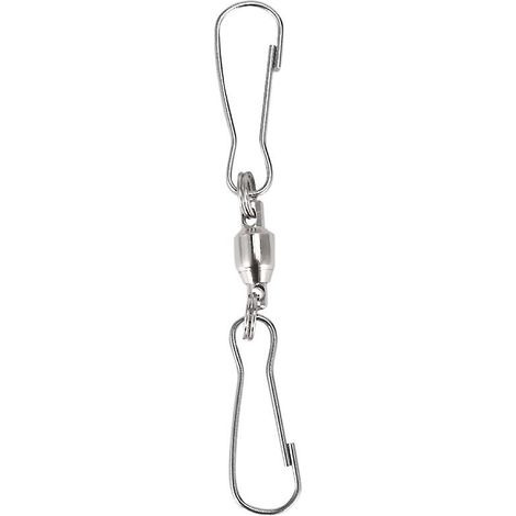 Lot de 8 crochets pivotants doubles pour girouettes, manches à air, mangeoires à oiseaux, carillons éoliens en cristal T (1/5)