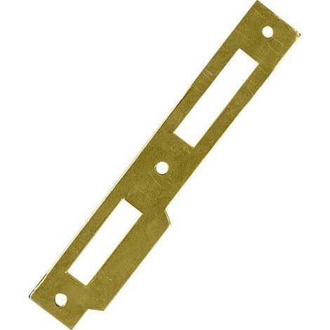 1PZ CONTROPIASTRA B/QUADRO CON ALETTA MM.180X22X5,5 OTTONATA