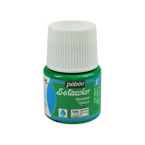 Peinture tissu - PéBéo - Sétacolor opaque - Vert végétal - 45 ml - Acrylique (1/3)