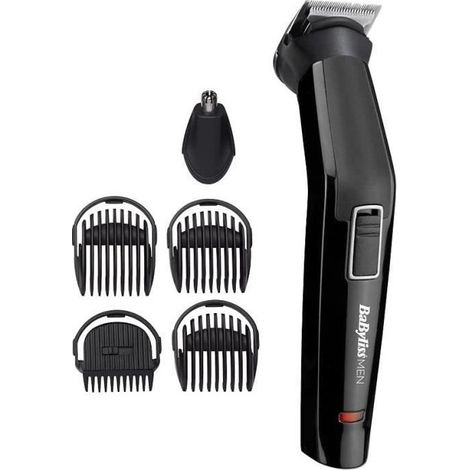 BABYLISS MT725E - Tondeuse multifonction 6 en 1 - Sans fil - 60min dautonomie - 2 accessoires interchangeables - Tetes lavables (1/4)