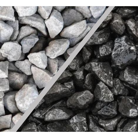 Decorative Gravel 10/20mm Black Basalt 20KG Bag Garden Landscaping Stones (1/5)