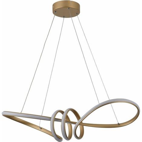 Suspension design moderne dorée Canbera LED 40W Reality (1/3)