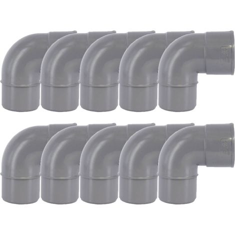 10 raccords PVC 87°30 Mâle/Femelle Ø32 - First Plast (1/2)