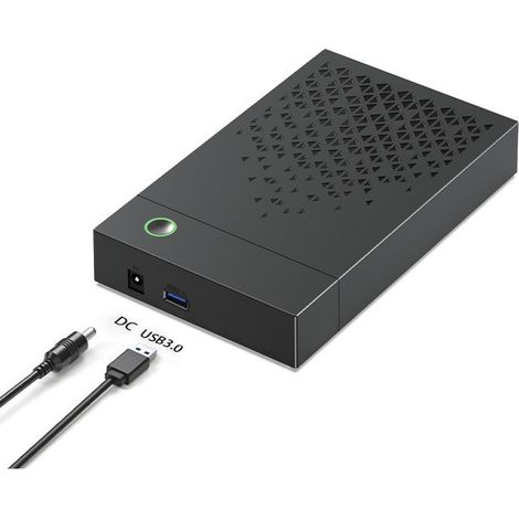Station d'accueil pour disque dur, interface USB 3.0, boîtier pour disque dur SATA, compatible avec les disques durs/SSD SATA de 2,5 et 3,5 pouces, équipée d'un adaptateur de disque dur 6 Gbps prenant (1/5)