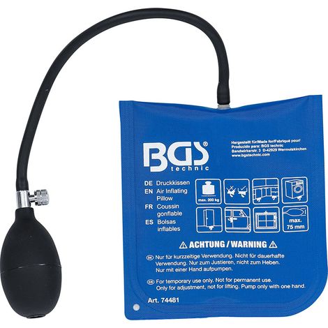 BGS 74481 cuscino gonfiabile con pompa manuale integrata 165x15 portata 200 KG (1/5)