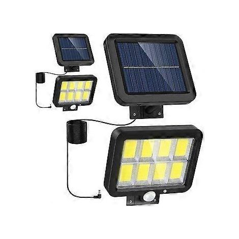 Lampes solaires en Auen, 160 LED Superhelle Solarleuchten mit Bewegungsmelder, 180 Weitwinkel Beleuchtung, IP65 Wasserdichte, 3 Modi LED Solar Aussen fr (1/5)