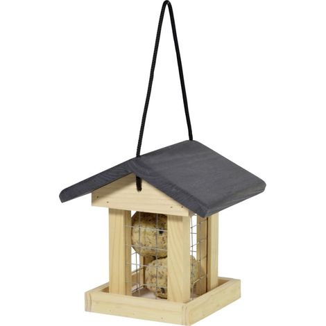 Dobar Vogelfutterhaus für Meisenknödel 14 x 16 x 16 cm cm braun (1/3)