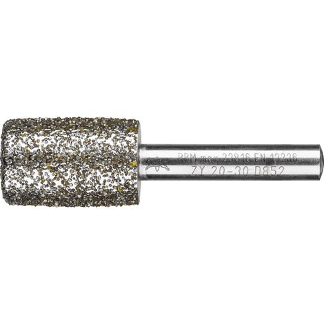 PFERD TOOLS Diamant-Schleifstift Zyl. Ø20,0mm SchaftØ8 mm D852 (sehr grob) zum Ausschleifen von Nuten