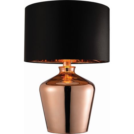 Endon Waldorf - Lampada da tavolo Copper Glass, E27 (1/4)