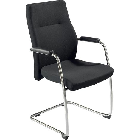 FRANKEL kaiserkraft, Chaise à piétement luge avec accoudoirs,