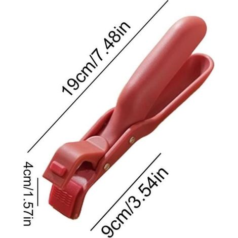 Pince De Maintien - Silicone Et Nylon - Pour Plats Chauds Four Micro-ondes Cuisinière - 2 Pièces (1/4)