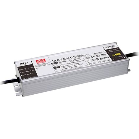 MEAN WELL HLG-240H-C1050B Driver de LED à courant constant 249.9 W 1050 mA 119 - 238 V/DC fonction dimmeur 3 en 1, mont