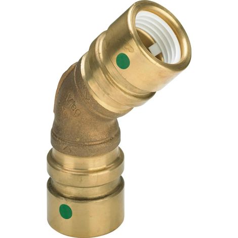 Viega Codo Geopress 45 grados, d 32mm bronce rojo Modelo 9626TW, 765699