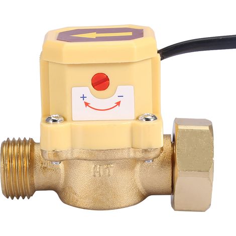 Pompe à eau à filetage G3/4-G1/2 avec capteur de débit réglable et interrupteur de contrôle automatique de pression 220 V (1/5)
