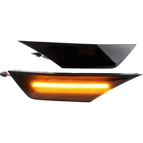 Clignotants LED Feux Voiture Latéraux Lentille Fumée 2 Pièces (1/5)