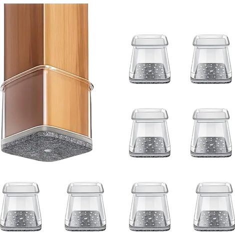 Lot de 8 protège-pieds de meubles, en silicone antidérapant (1/5)