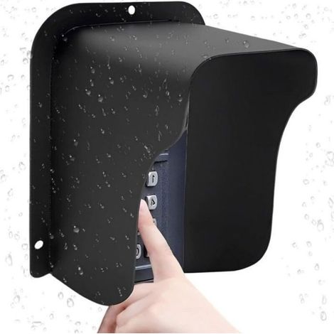 Couvercle étanche pour sonnette vidéo - antireflet,compatible avec les sonnettes vidéo,serrures à empreinte digitale,etc.,1