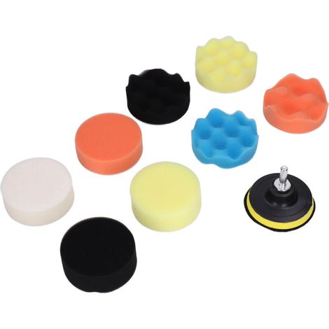 Fdit Ensemble de Coussins de Polissage pour une Voiture avec Buffen Pora, adapté à les Types de Polissage, de Cires, de Ragoût de Vitrage, D'artisanat Doux et Durable et Durable, 11 Mètres (1/5)