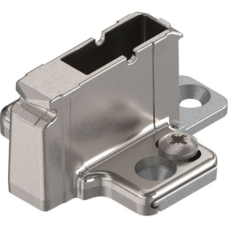 BLUM CLIP Kreuzmontageplatte, Zink, Schrauben, Distanz 18 mm