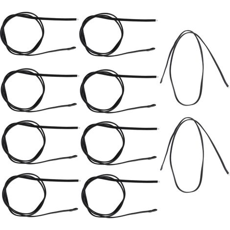 Lot de 10 sondes thermiques NTC en résine époxy PVC pour automobiles, 500 mm, 5 K, B3950 (1/5)