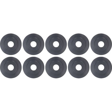 Lot de 10 Roues de Coupe-tube, Roues de Rechange pour Coupe-tube 18 Mm OD 5 Mm ID 3,8 Mm Fin en Acier au Manganèse, Roue de Coupe-tuyau pour Tuyaux en Cuivre et en Aluminium (1/5)