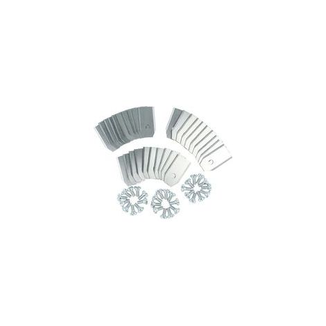 30 lames de rechange en acier (épaisseur 0,75 mm) compatibles avec les robots tondeuses Husqvarna Automower modèles 435X AWD, 520 et 550 (1/4)