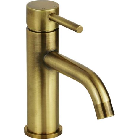 Miscelatore per lavabo modello tondo in colore bronzo Pollini Jessy MXLAMCMMCOA Bronce (1/5)