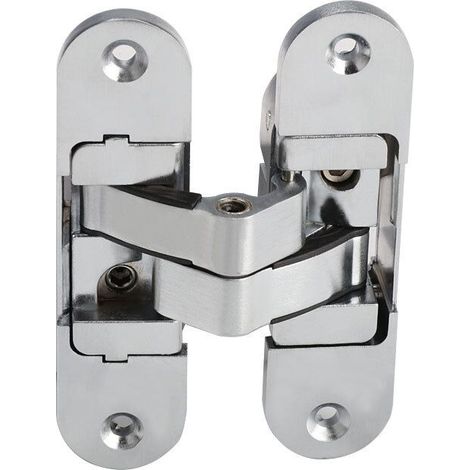 Charnière Invisible besser Aluminium . Inox Satinée. (1/4)