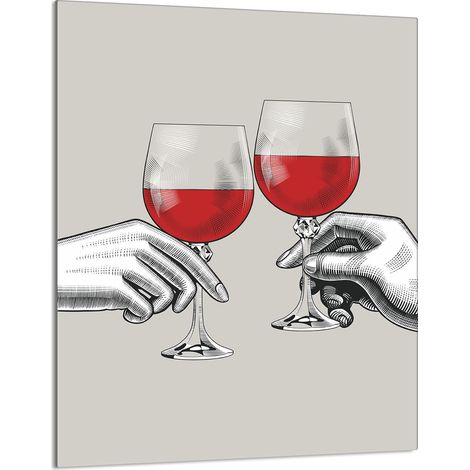 TAGLIERE IN VETRO 40x52 Vino (1/5)