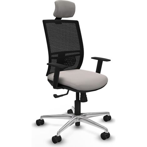 Chaise de bureau piqueras y crespo Yunquera noir mousse épaisse (1/2)