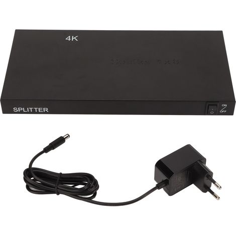 Répartiteur HDMI 4K 1x8 audio-vidéo avec chargeur pour PS3/4/5, Switch, TV, moniteur, PC, prise UE. (1/5)