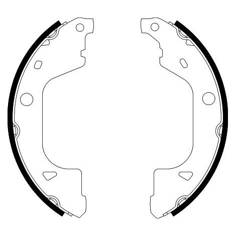 Jeu de mâchoires de frein TEXTAR 91088700 DACIA 440601977R MQ005263