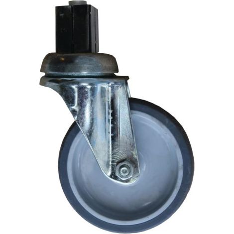 Lot de 4 roues pivotantes 2 avec frein PVC 100mm - Gastro M