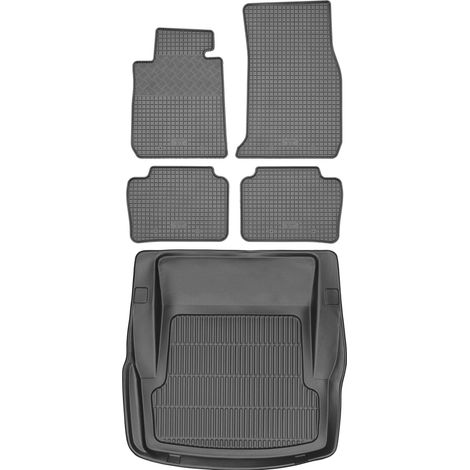 Juego de alfombrillas de goma para coche y alfombrilla para maletero para BMW Serie 4 F32 Coupé (2013-2020).