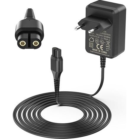 Chargeur 4.3V A00390 Alimentation Compatible avec Philips Oneblade QP2520 QP2620 QP2510 QP2721 QP2821 MG3720 MG5720 MG3730 MG5730 MG3710 BT3206 BT3208 One Blade Rasoir Adaptateur Charger Câble (1/5)