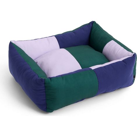 HAY - Dogs Bed Zip Small - H21 x W52 x L60 cm - Green & Lavender