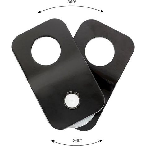 Poulie De Renvoi - Acier - Charge De Rupture 4 T - Pour Câble Métallique 1 À 10 Mm - Usage Forestier Et Industriel - 1 Pièce (1/5)