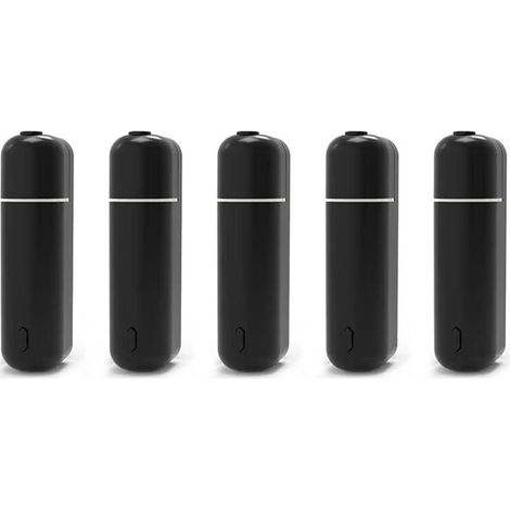 5x USB-Auto-Aroma-Diffusor, wiederaufladbarer Parfümzerstäuber, Duftöl-Auto-Lufterfrischer, ätherischer Öl-Diffusor