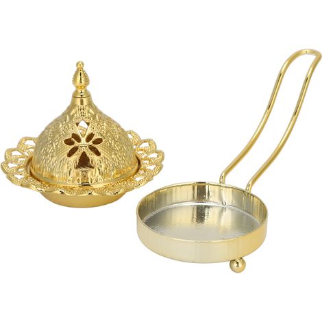 Porte-encens en métal design contemporain - Idéal pour diffusion d'huiles essentielles, décoration intérieure ou spa (1/5)