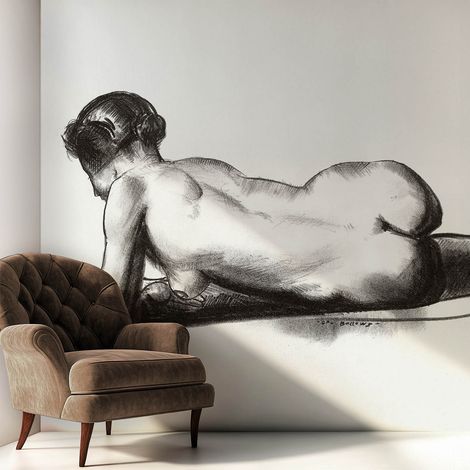 Fotomurale adesivo - parete decorativa - decorazione casa - stile moderno parete - Nudo delicato 250x250 cm (1/5)