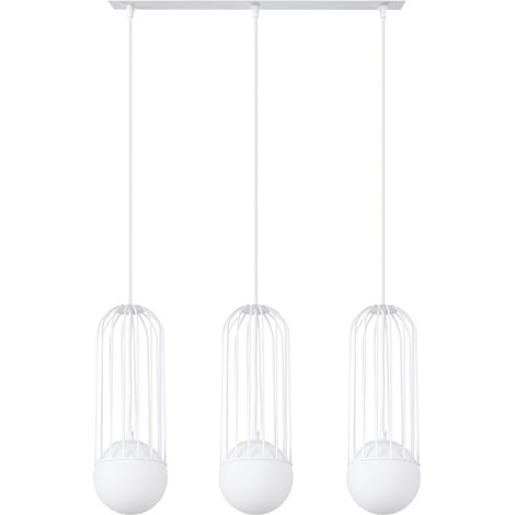 Suspension GELIDA Pure Lume panier blanc 3xG9 115 cm (1/5)