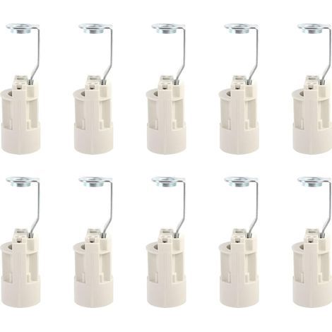 Base para bombilla E14, convertidor de portalámparas E14 ajustable, casquillo de bayoneta E14, portalámparas tipo vela para bombilla LED, 10 piezas (1/5)