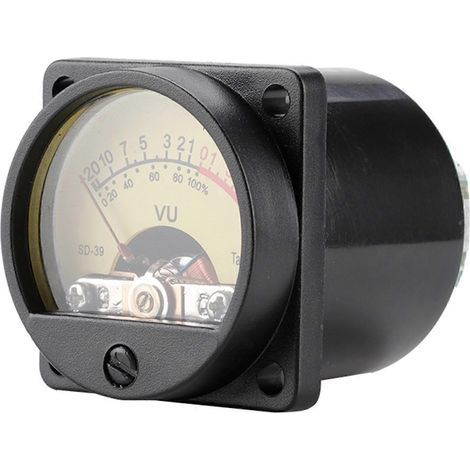 Amplificateur de niveau audio professionnel rétroéclairé en forme de VU avec carte de commande, format compact, adapté aux outils audio DIY.