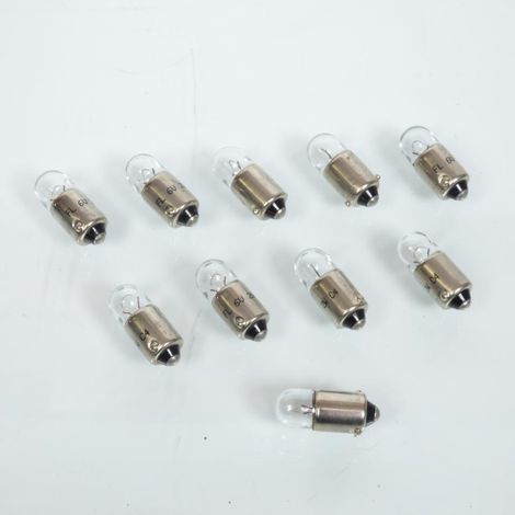 Boite de 10 ampoule BA9s 6V 2W Flosser 4039 pour cyclomoteur (1/2)
