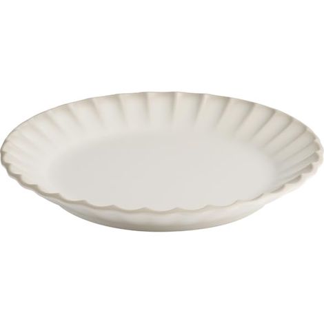 Assiette ARUMI - Mélamine, Ø 21 cm, blanc/beige, empilable (1/5)