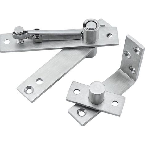 Pivot en acier inoxydable à rotation 360° pour porte bois, armoire ou porte alliage - charnière invisible (1/5)