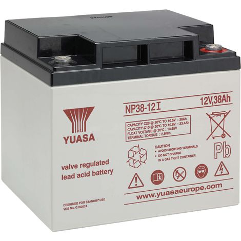 Batteria al piombo ermetica 12V 38Ah - Yuasa NP38-12I