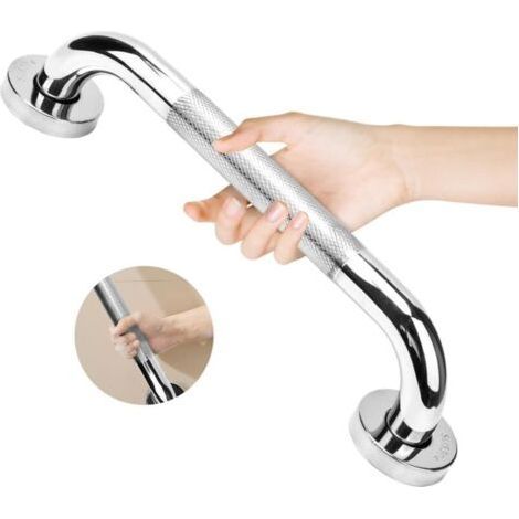 40cm Stainless Steel Bathroom Grab Bars with Knurled, Non-Slip for Elderly, Toilet Bathtub Handle,Stairway (1/5)