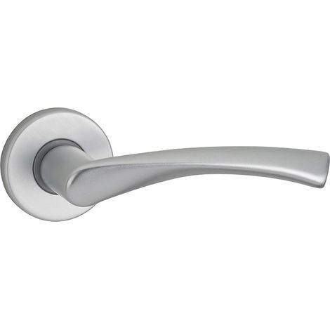 Maniglia su rosetta tonda Canopee, Argento F1, alluminio - THIRARD